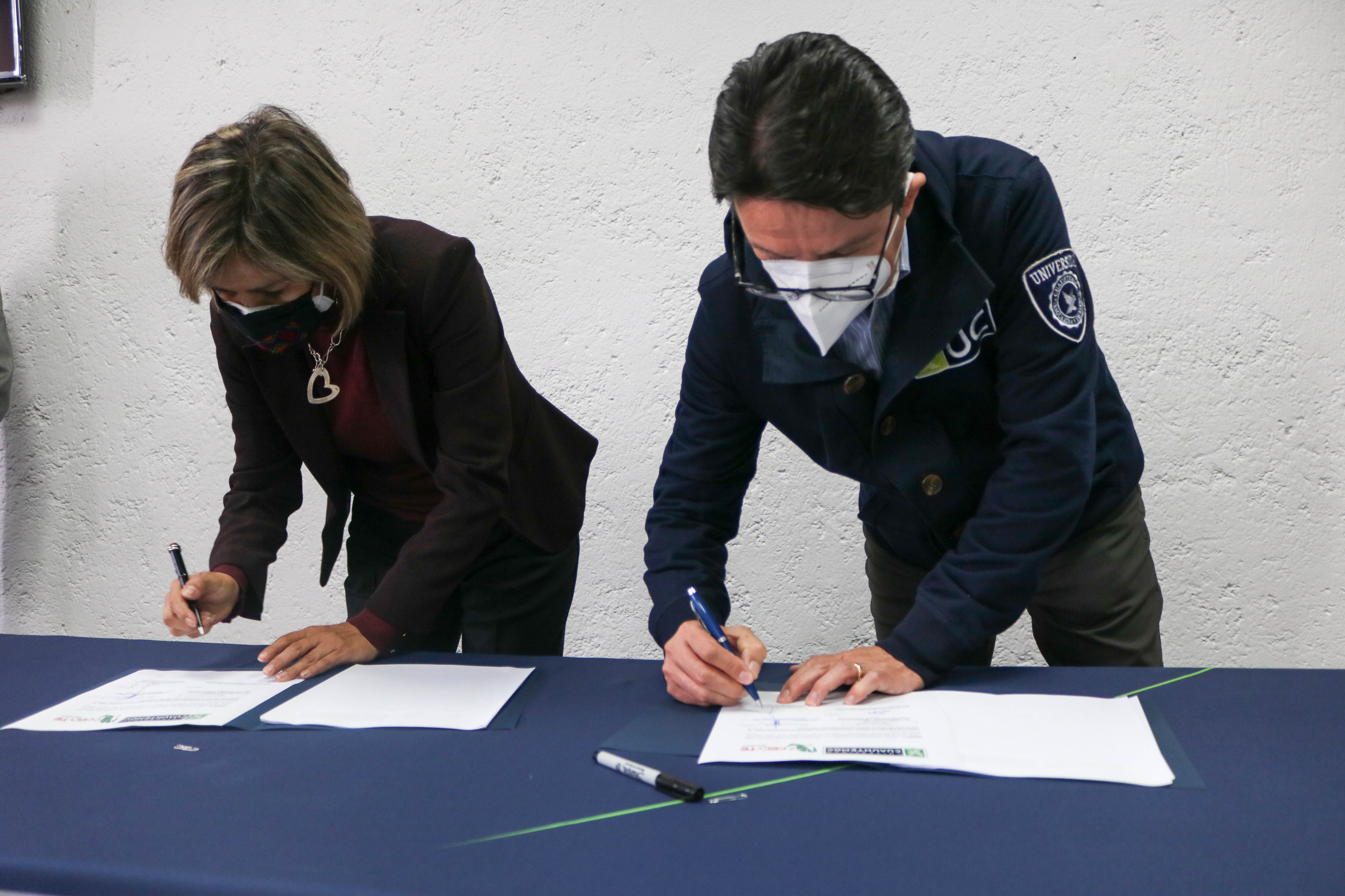 EVENTO DE FIRMA DE CONVENIO CON CECYTEQ. (COLEGIO DE ESTUDIOS CIENTÍFICOS Y TECNOLÓGICOS)