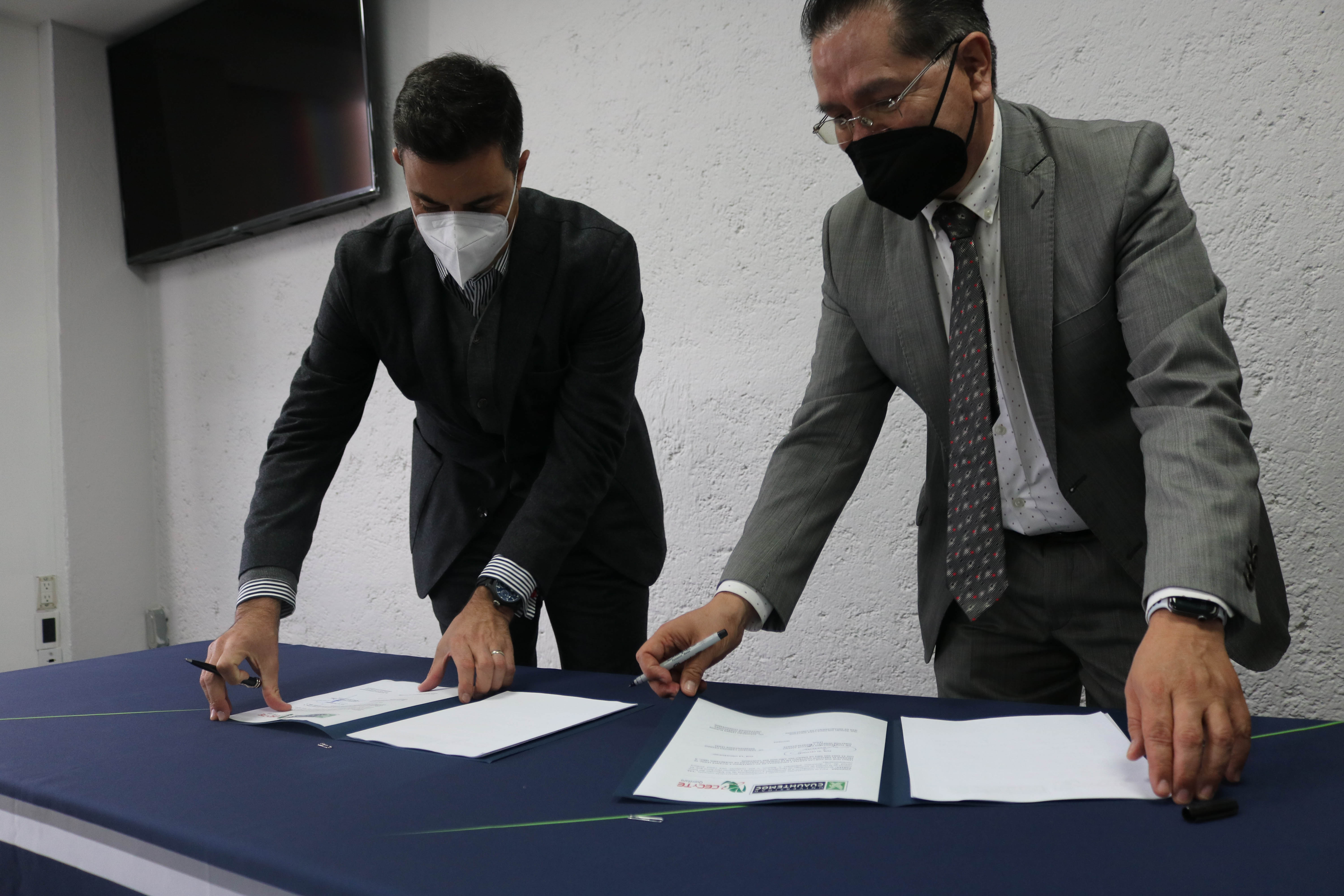 EVENTO DE FIRMA DE CONVENIO CON CECYTEQ. (COLEGIO DE ESTUDIOS CIENTÍFICOS Y TECNOLÓGICOS)