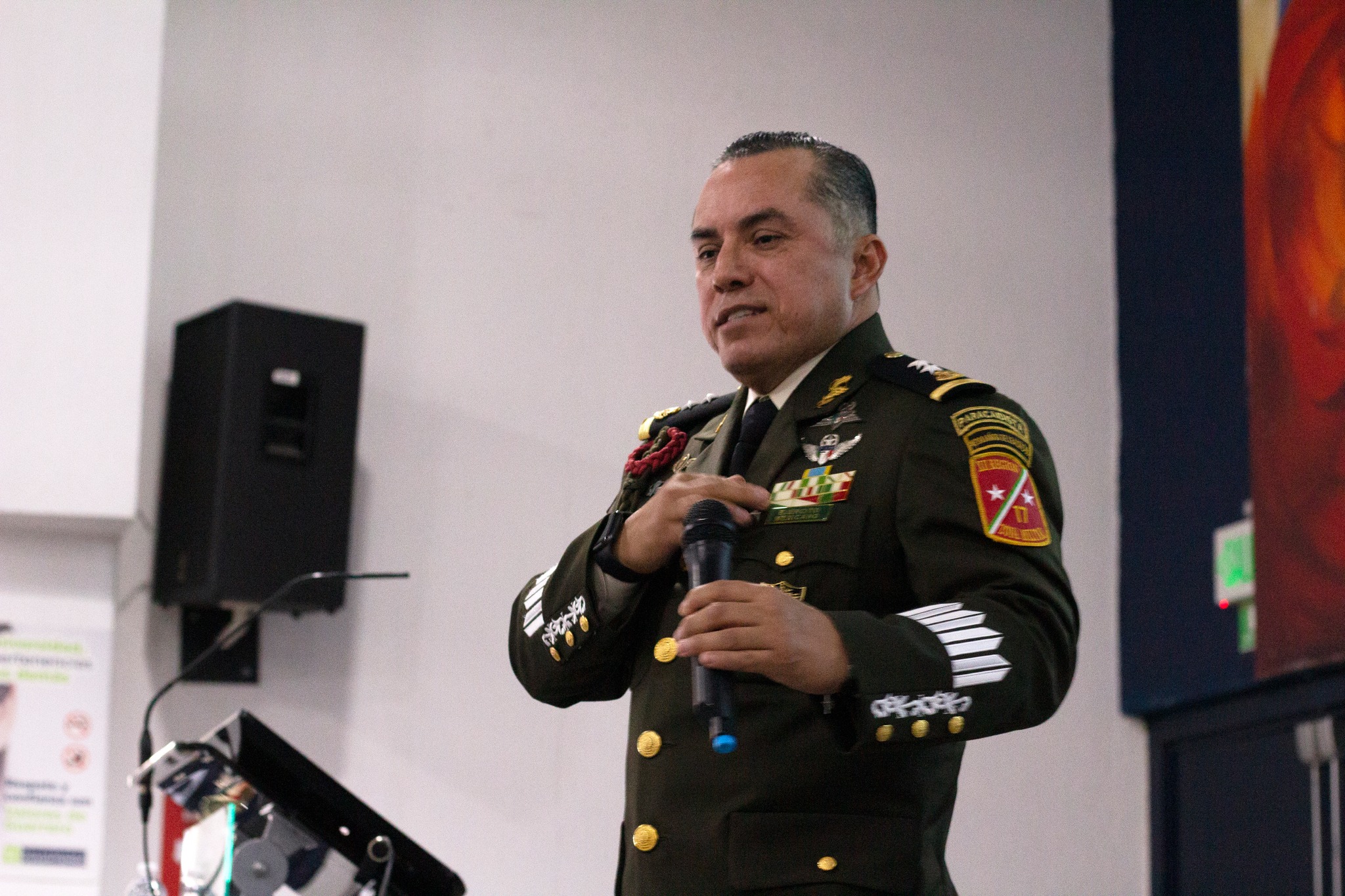 GENERAL DE BRIGADA JULIO CÉSAR MORENO MIJANGOS IMPARTE PLÁTICA SOBRE SEGURIDAD NACIONAL