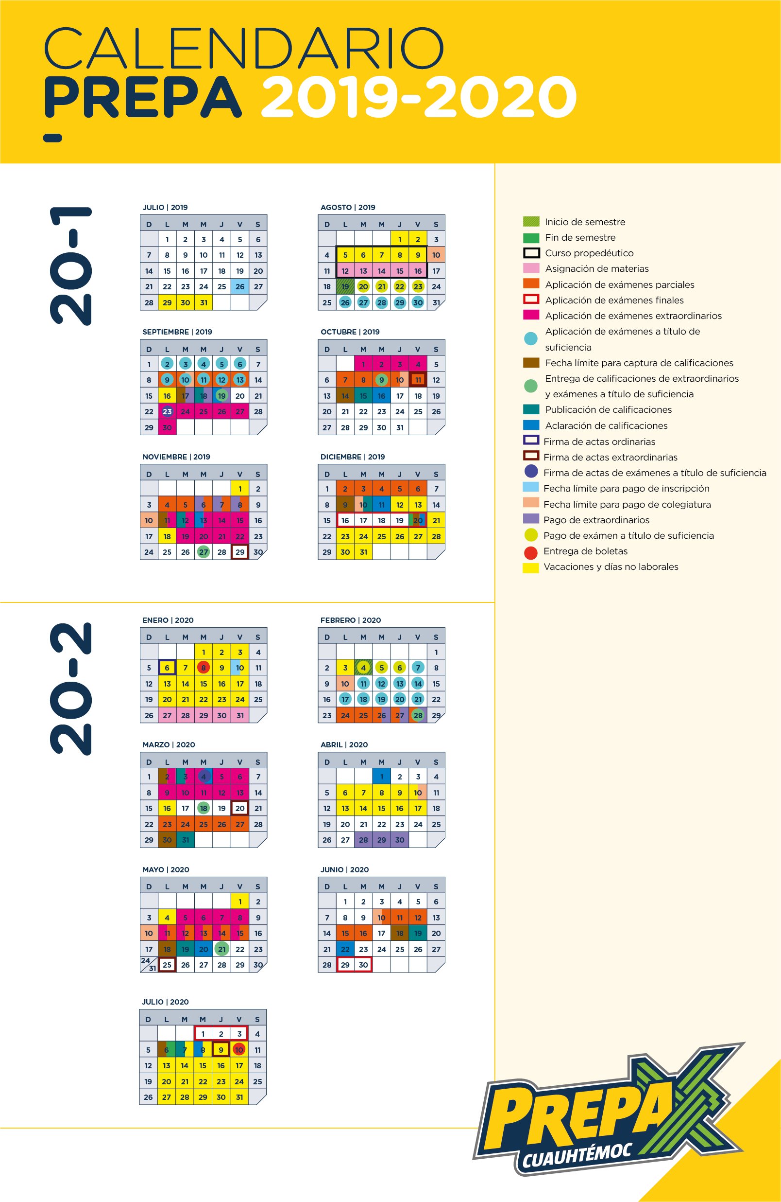 Calendario Prepa Uvm 2021 2022