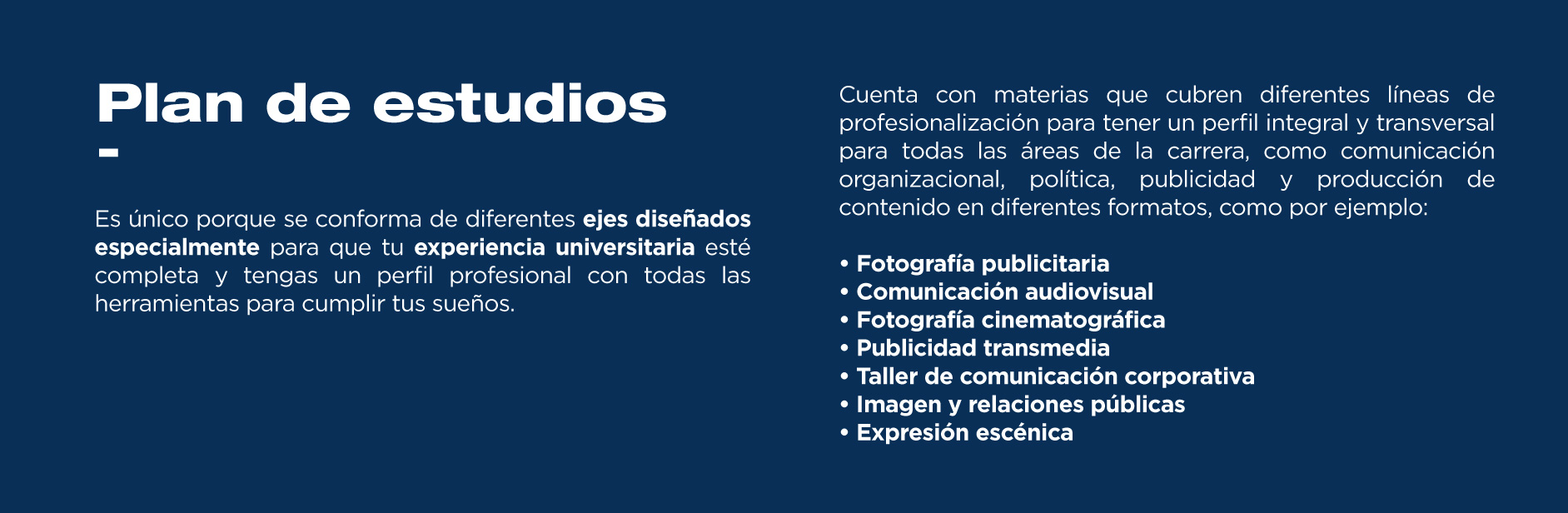 La licenciatura en Comunicación te ofrece un plan de estudios completamente innovador y atractivo que te convertirá en un gran guerrero. 