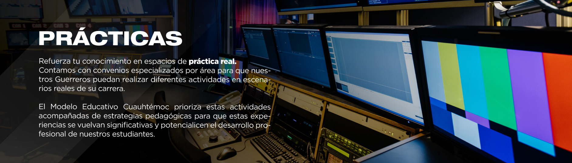 Recuerda que la práctica hace al maestro. Aplica lo aprendido en empresas de primer nivel y prepárate para tener éxito en el campo laboral.       