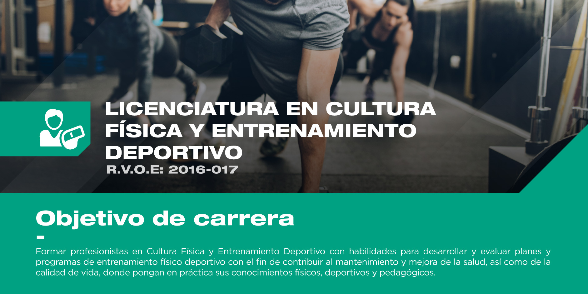 La licenciatura en Cultura Fisica tiene como objetivo formar profesionistas líderes en el sector. Te invitamos a conocer más sobre el objetivo de este programa.