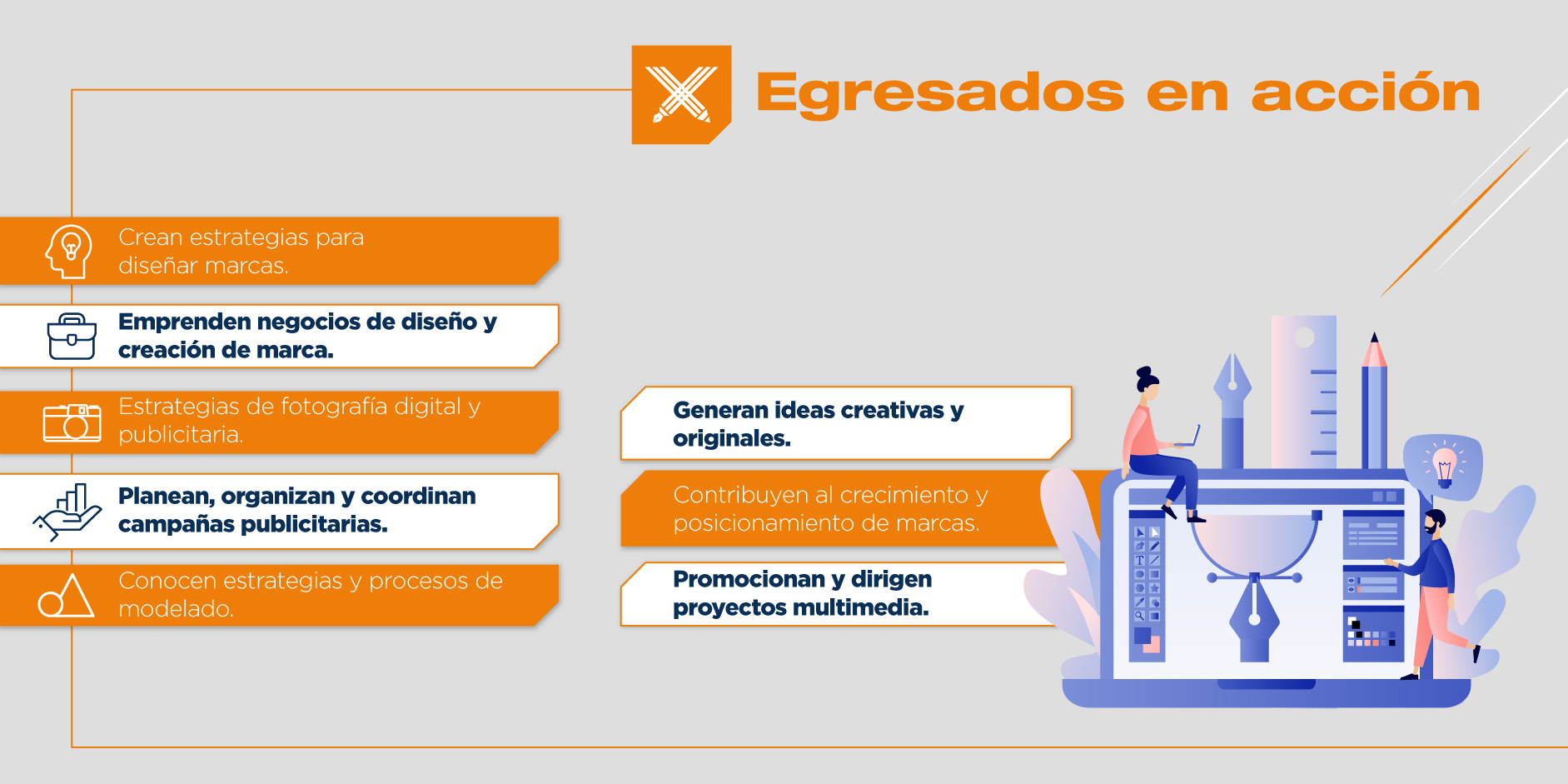 Como diseñador gráfico podrás aplicar tu creatividad en diversas áreas de trabajo que tienen como objetivo el impacto social. ¿Te gustaría conocerlas?