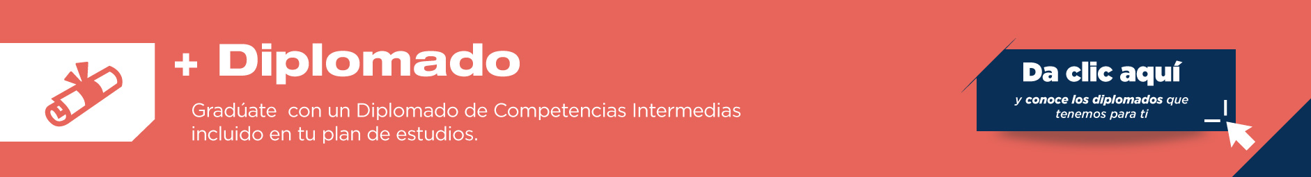 Nuestro programa de Ingeniería Industrial te brinda la oportunidad de graduarte con uno o más Diplomados de Competencias Intermedias.