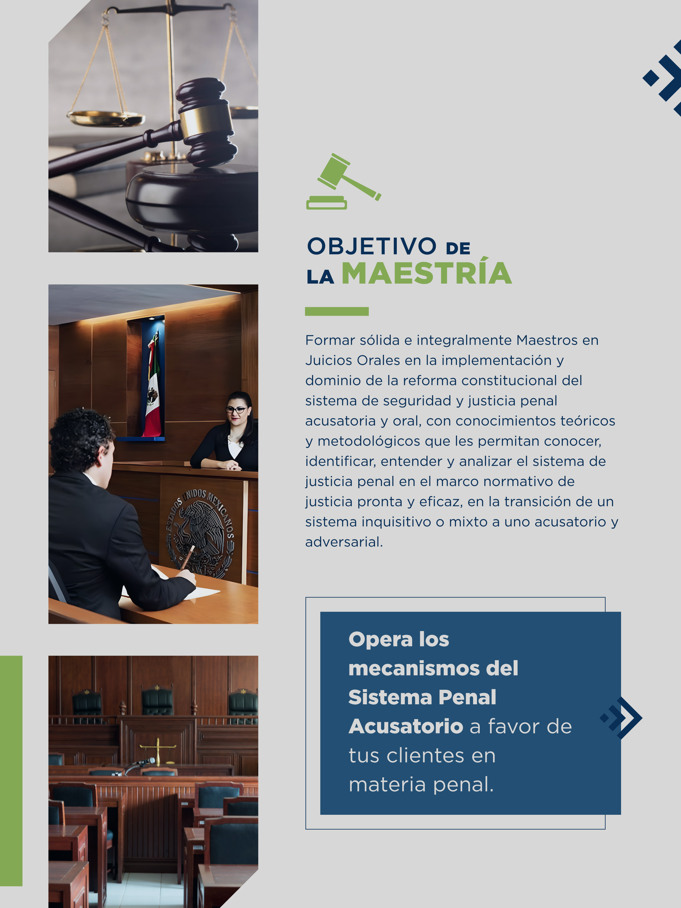 ¿Te gustaría conocer las habilidades y actitudes que adquirirás a lo largo del programa de la Maestria en Juicios Orales de la Universidad Cuauhtémoc?