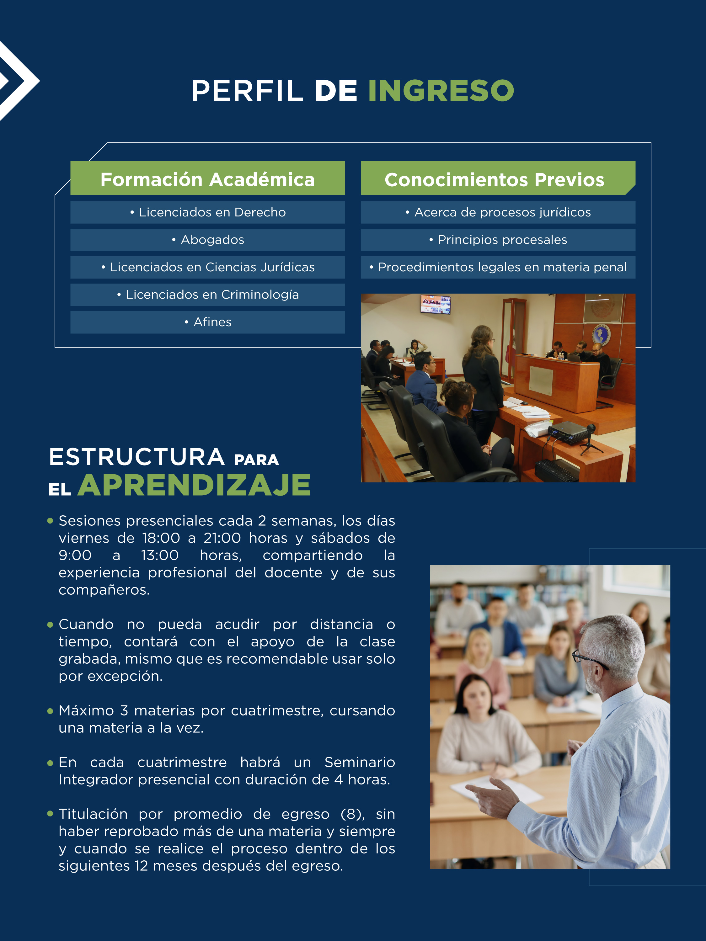 ¿Te gustaría conocer las habilidades y actitudes que adquirirás a lo largo del programa de la Maestria en Juicios Orales de la Universidad Cuauhtémoc?