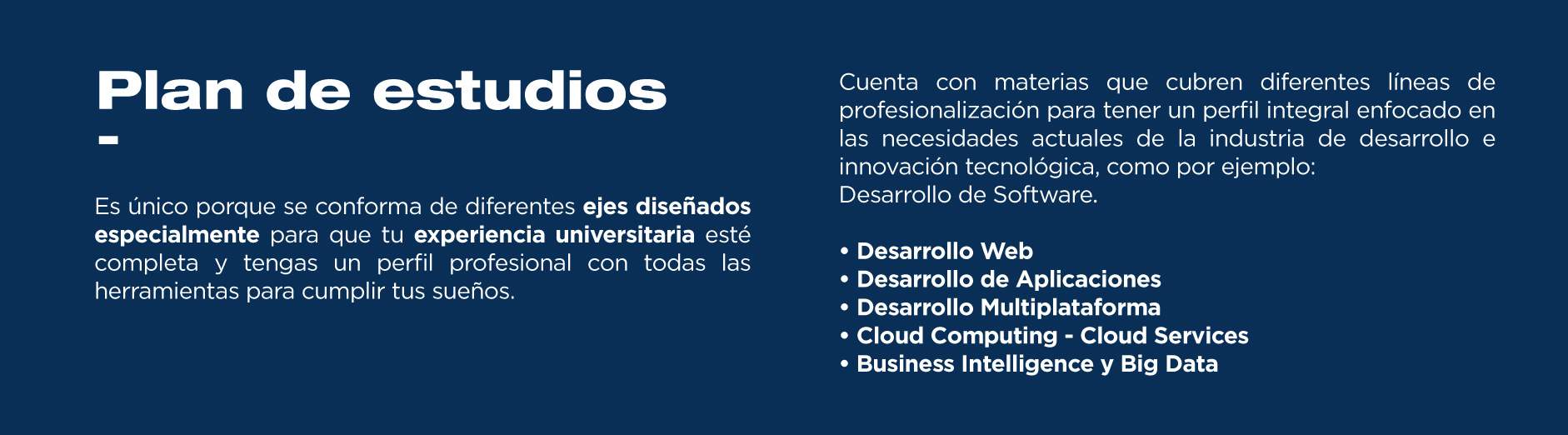 El plan de estudios de la Ingeniería en Software y Sistemas Computacionales es innovador y atractivo. Te capacitará para enfrentarte al campo laboral de manera profesional.